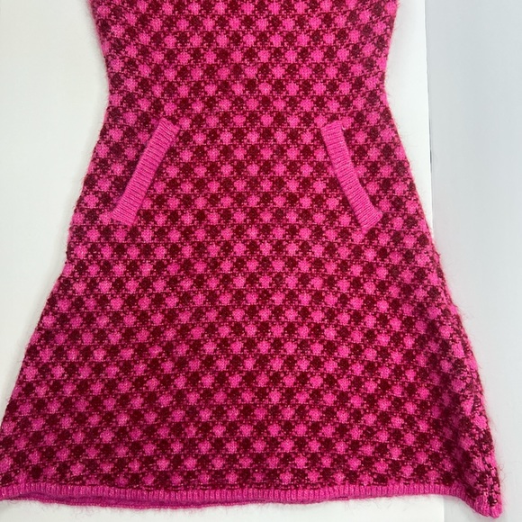Zara Dress Woman’s Size Small Dark light pink dress mini dress 80s with pockets - Picture 3 of 8